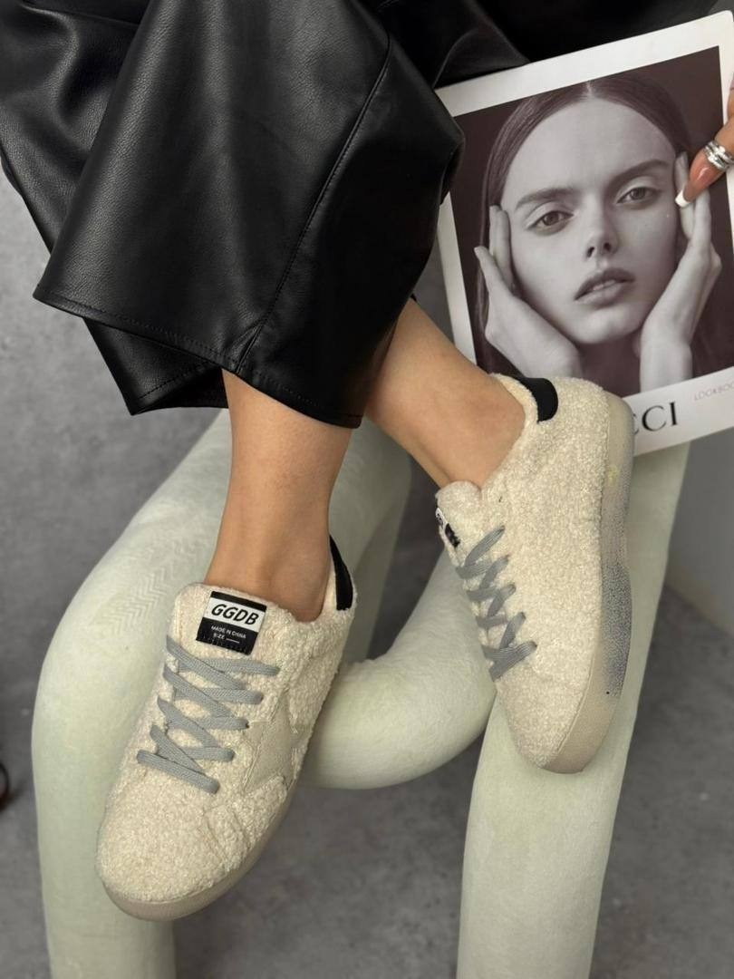 ,кеды golden goose,кроссовки женскиe,кеды с мехом,кроссовки с мехом