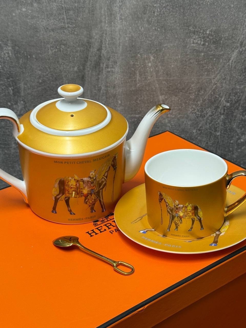 чайный сервиз эрмес,посуда hermes,чайные наборы,чайный сервиз hermes оригинал,набор посуды hermes