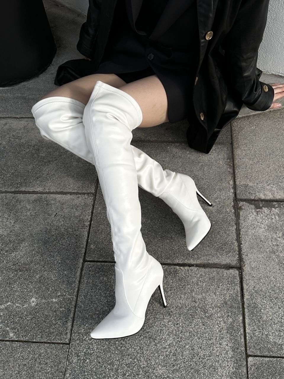 ботфорты белые,ботфорты женские,высокие сапоги женские,ботфорты на каблуке,ботфорты женские белые