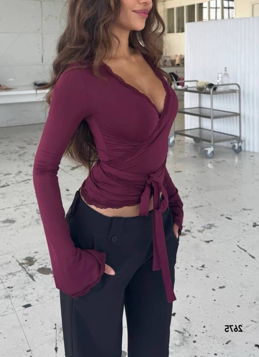 топ с длинными рукавами,женский топ с длинными рукавами,женская блузка,женские укороченные топы с длинным рукавом