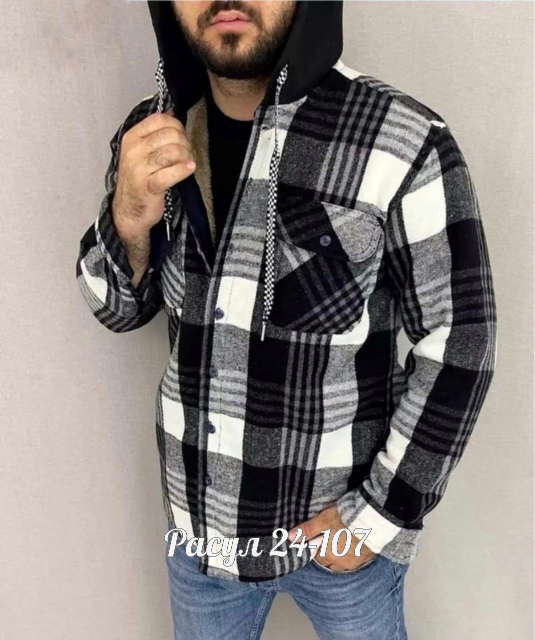 рубашка с капюшоном,рубашки на меху,куртка в клетку,рубашка на меху с капюшоном,утепленная рубашка