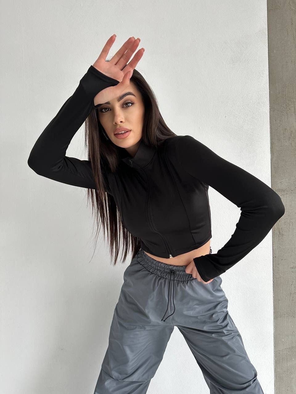 короткая кофта,короткая кофта с длинными рукавами,кроп топ,кофта лапша женская,кроп топ на молнии