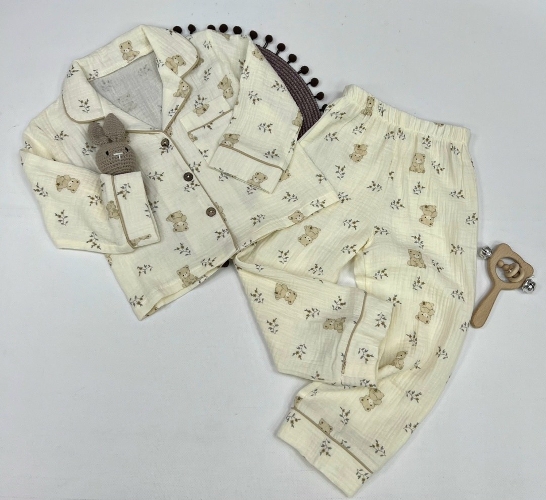 пижама комплект,пижамы для малышей,пижамы для мальчика,детская муслиновая пижама,пижамы детские