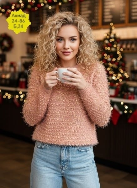 модные свитера,кудрявая блондинка,розовый свитер,красивая блондинка,вязаные вещи