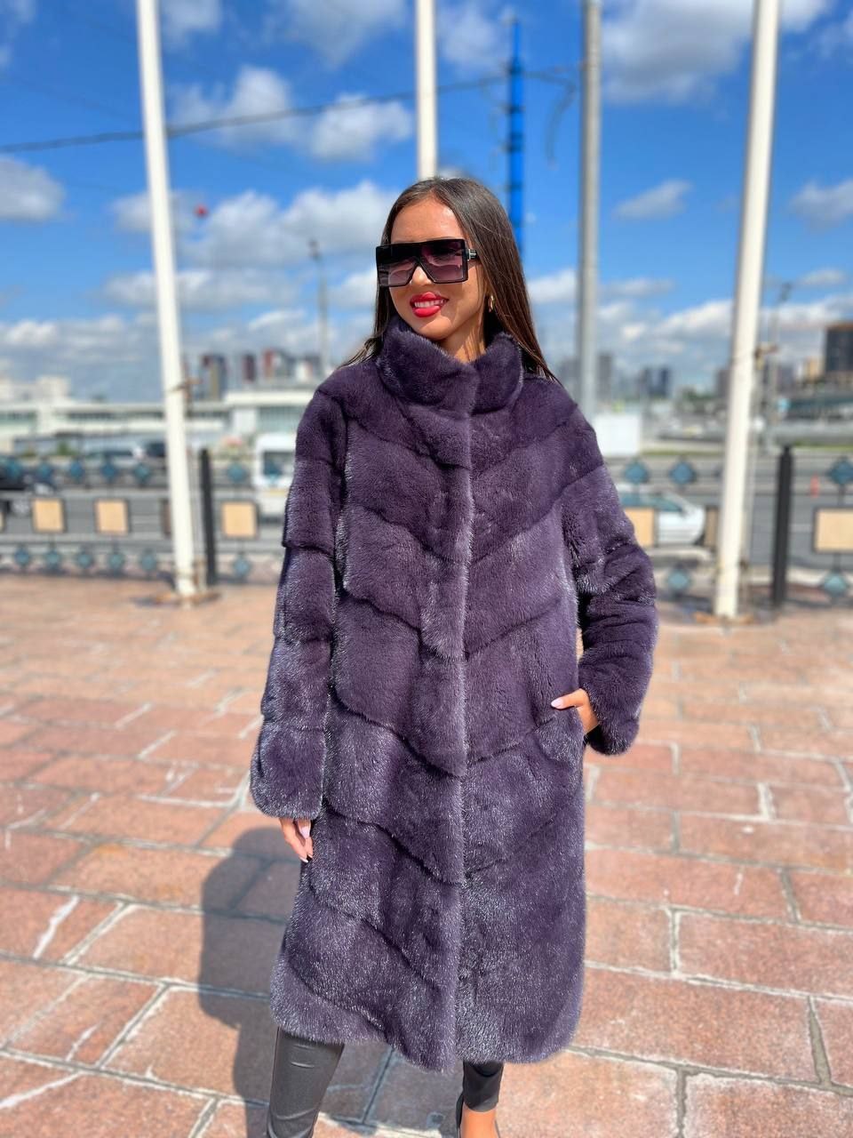 шуба норковая лавандового цвета,шубы норковые,шуба норка,шуба из норки,норковая шуба цвет лаванда