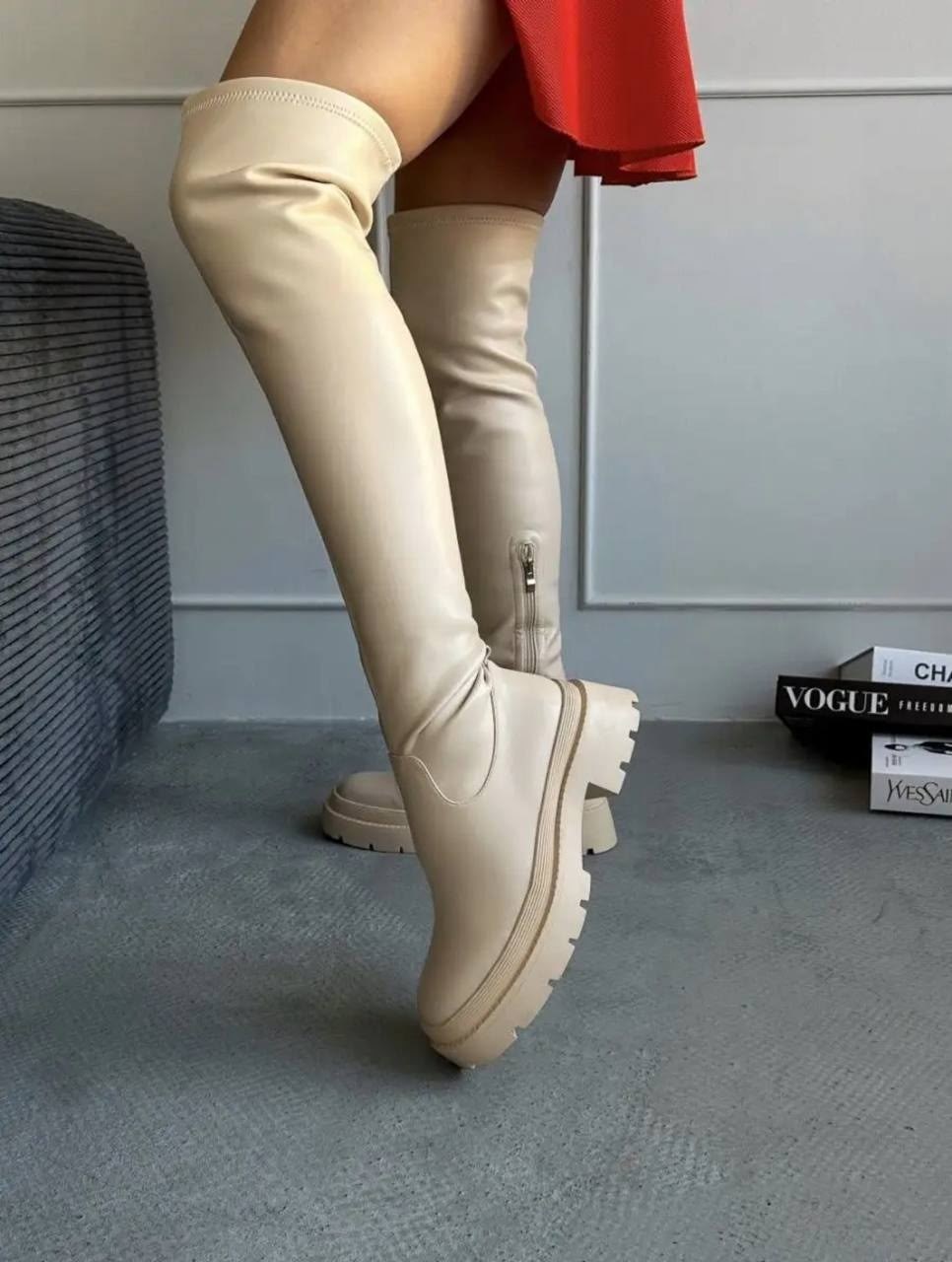 ботфорты женские,ботфорты демисезонный,ботфорт,демисезонные сапоги,красное платье с ботфортами