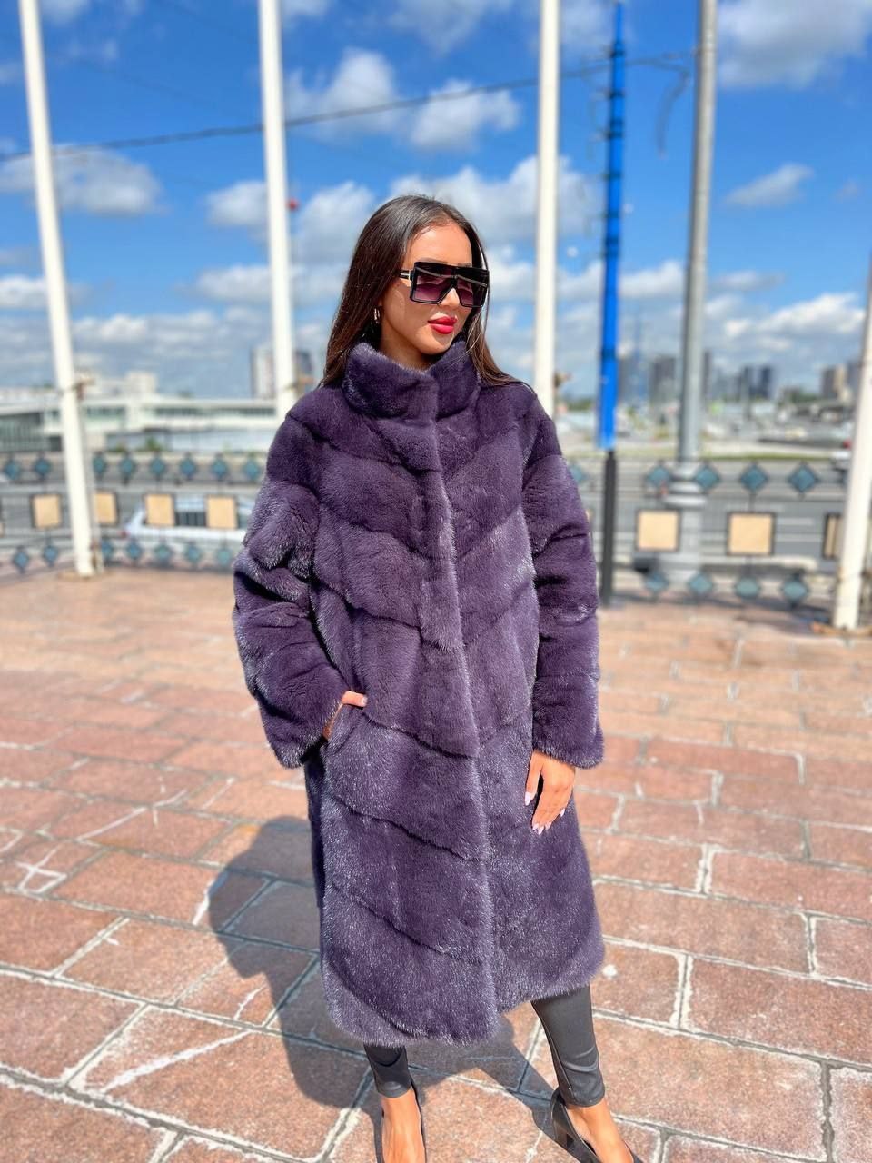 шуба норковая лавандового цвета,шубы норковые,шуба норка,шуба из норки,норковая шуба цвет лаванда