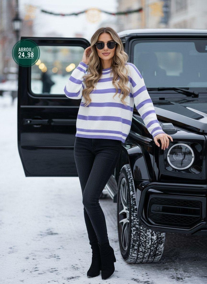 свитер в полоску,женский свитер в полоску,модные свитера,женский свитер,джемпер в полоску