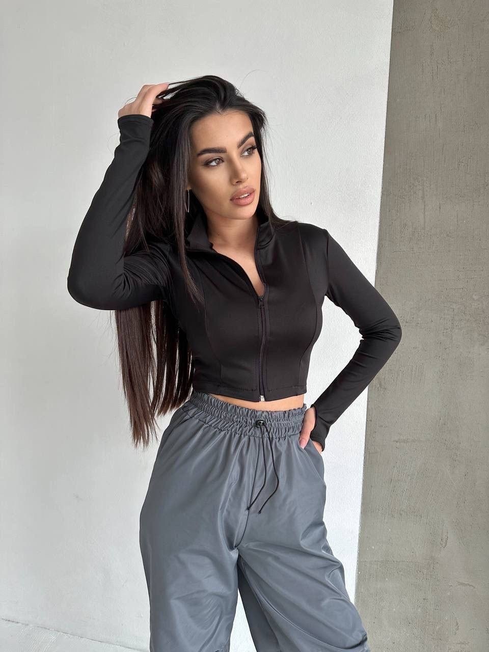 короткая кофта,короткая кофта с длинными рукавами,кроп топ,кофта лапша женская,кроп топ на молнии