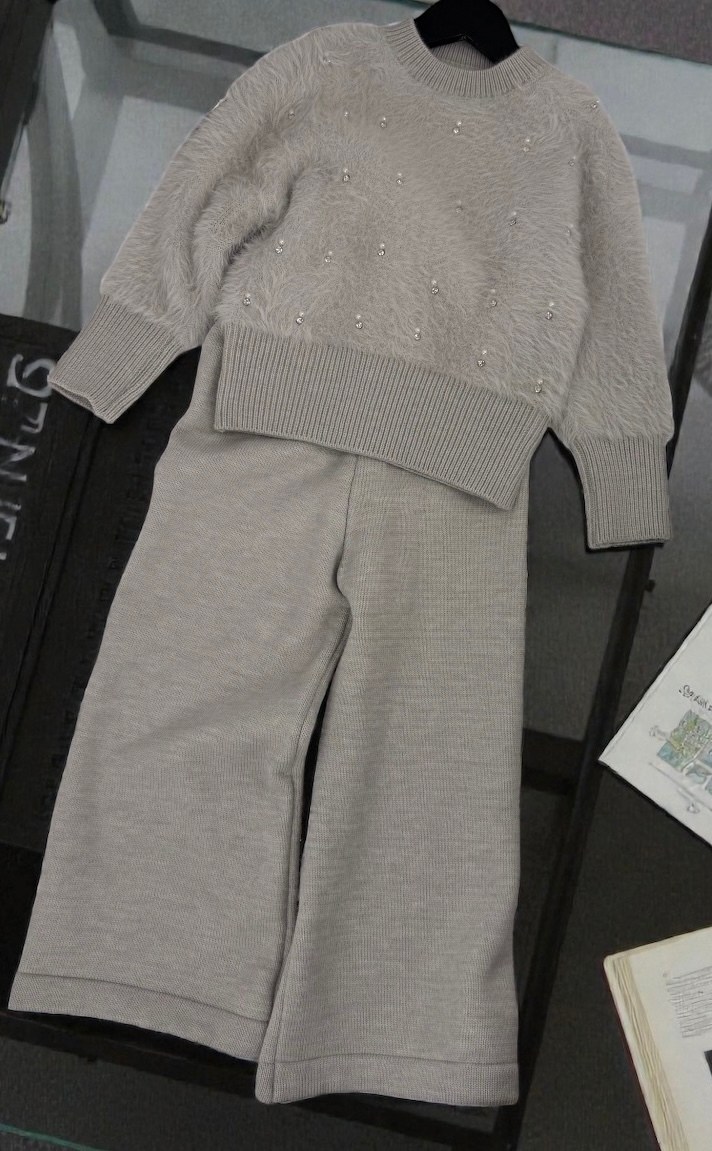 трикотажные брюки,брюки широкие,вязаные брюки,повседневные брюки,вязаные брюки для девочки