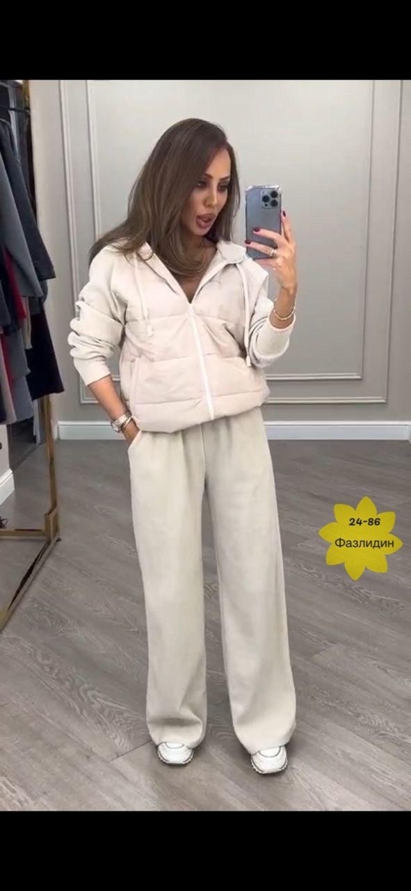 костюм на флисе,стильные костюмы,костюм бежевый,костюм с брюками,женский костюм на флисе