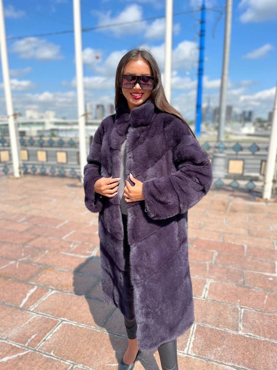 шуба норковая лавандового цвета,шубы норковые,шуба норка,шуба из норки,норковая шуба цвет лаванда