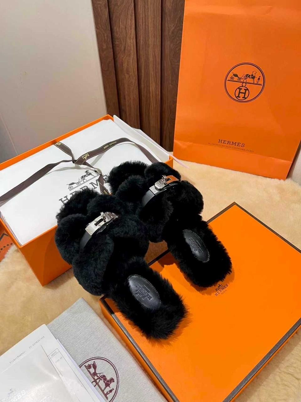 тапочки hermes,тапочки hermes женские,тапки hermes,hermes меховые тапки,меховые тапочки