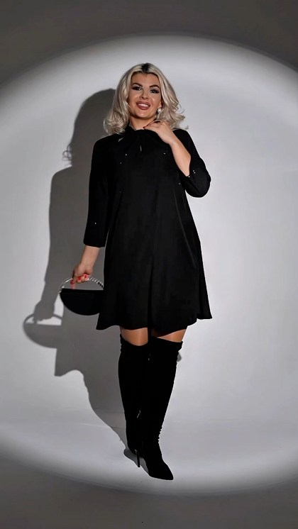 платье женские,платье,велюровое платье свободного кроя,стильное платье,платье черное