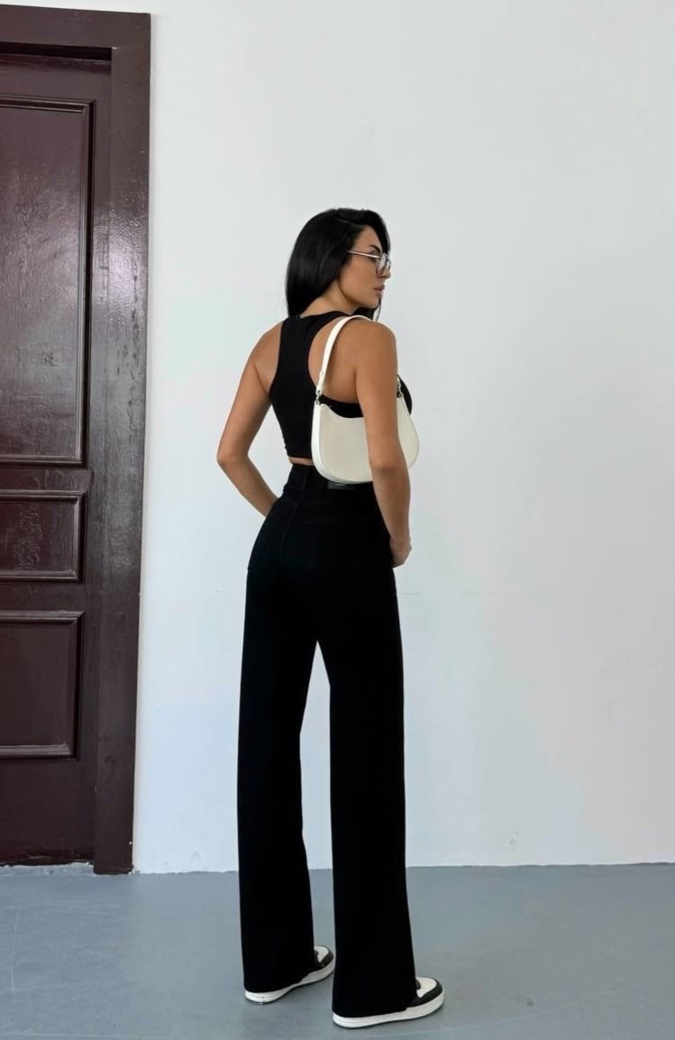 джинсы трубы клеш прямые широкие с высокой,джинсы женские черные,джинсы женские широкие,широкие черные джинсы,джинсы трубы клеш прямые широкие