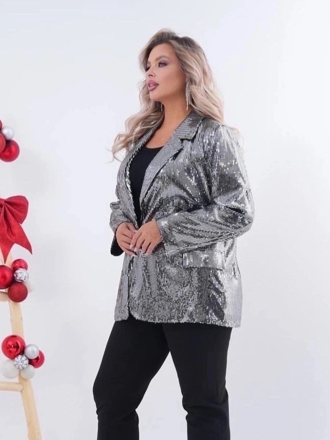 блестящий пиджак женский,пиджак с пайетками,серебристый пиджак женский,женские жакеты,блестящий пиджак