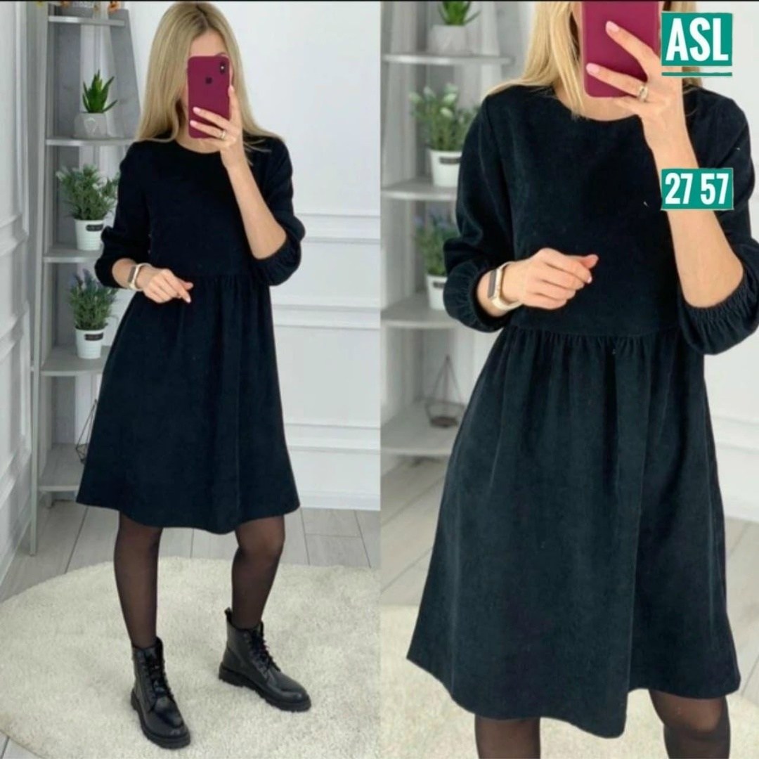 платье вельветовое повседневное,теплое платье,платье женская,платье на флисе,женское платье миди