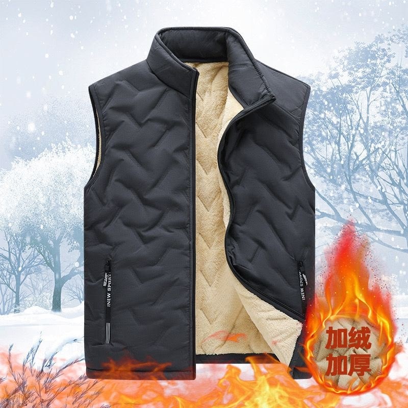 флисовая жилетка,жилет мужской,двухсторонний жилет,жилетка мужская без воротника,теплый жилет