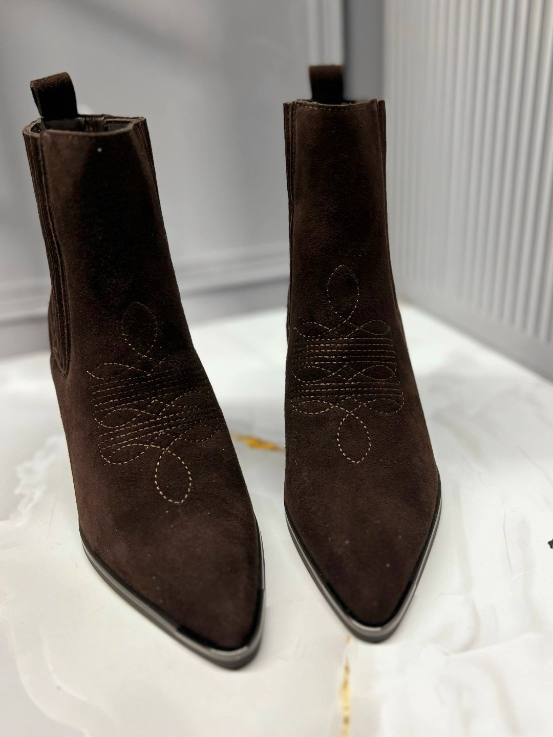 ,казаки замшевые,замшевые ботильоны,женская ,замшевые ботинки