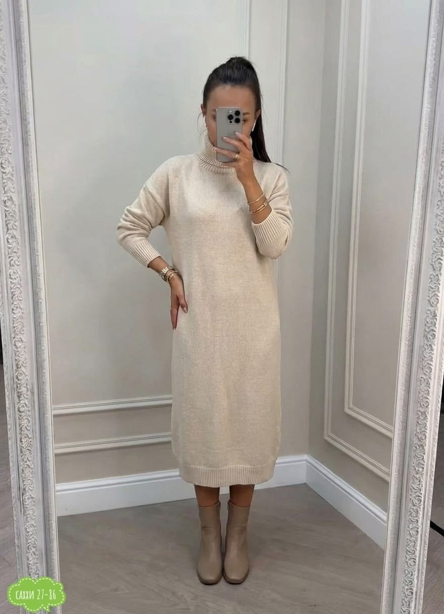 вязаное платье теплое,платье вязаное,платье вязаное миди,платье женское вязаное,платье женская