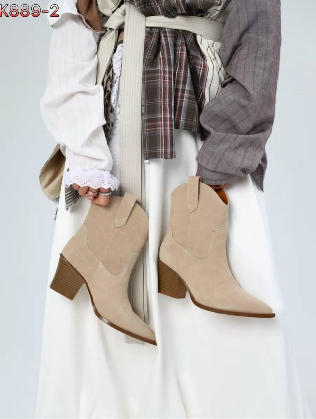 ботильоны казаки,казаки замшевые эконика,замшевые ботинки,ковбойские ботильоны женские,женская