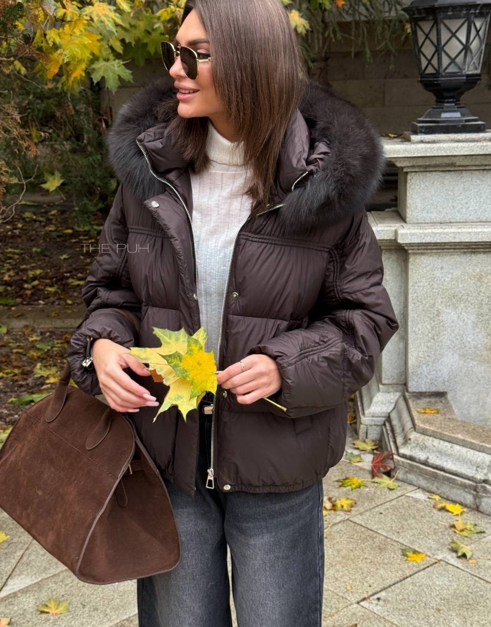 модные пуховики,пуховики с мехом,стильные пуховики,короткий пуховик,черный пуховик