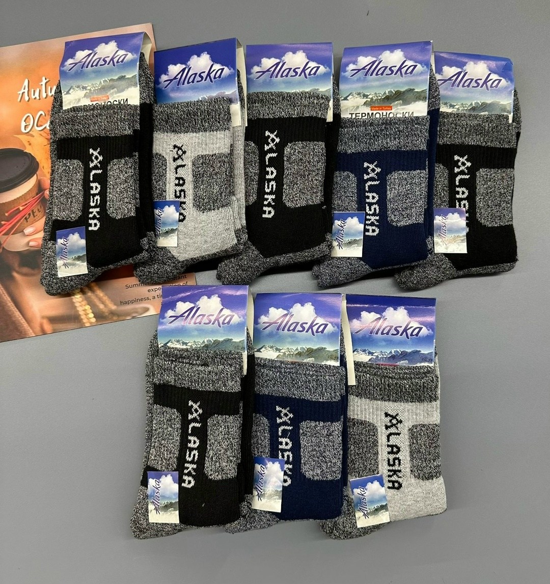носки мужские,термоноски alaska 3 пары,термоноски alaska,термоноски мужские alaska,мужские термоноски
