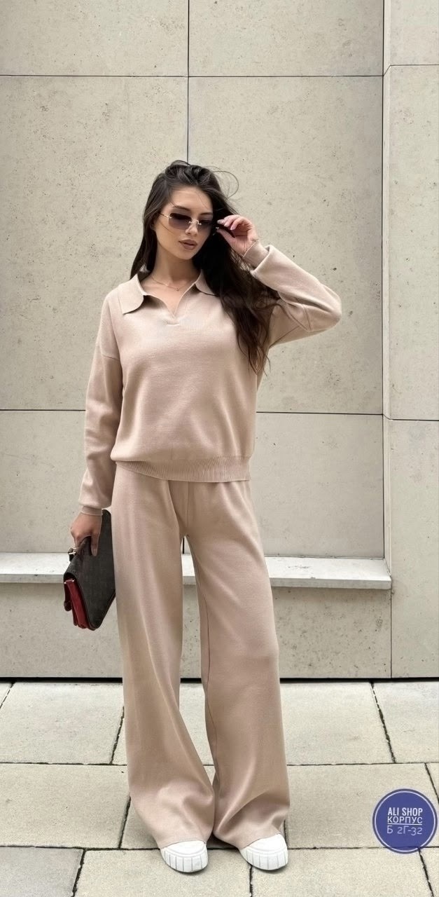 костюм трикотажный,вязаные костюмы,костюм с брюками палаццо,спортивные костюмы