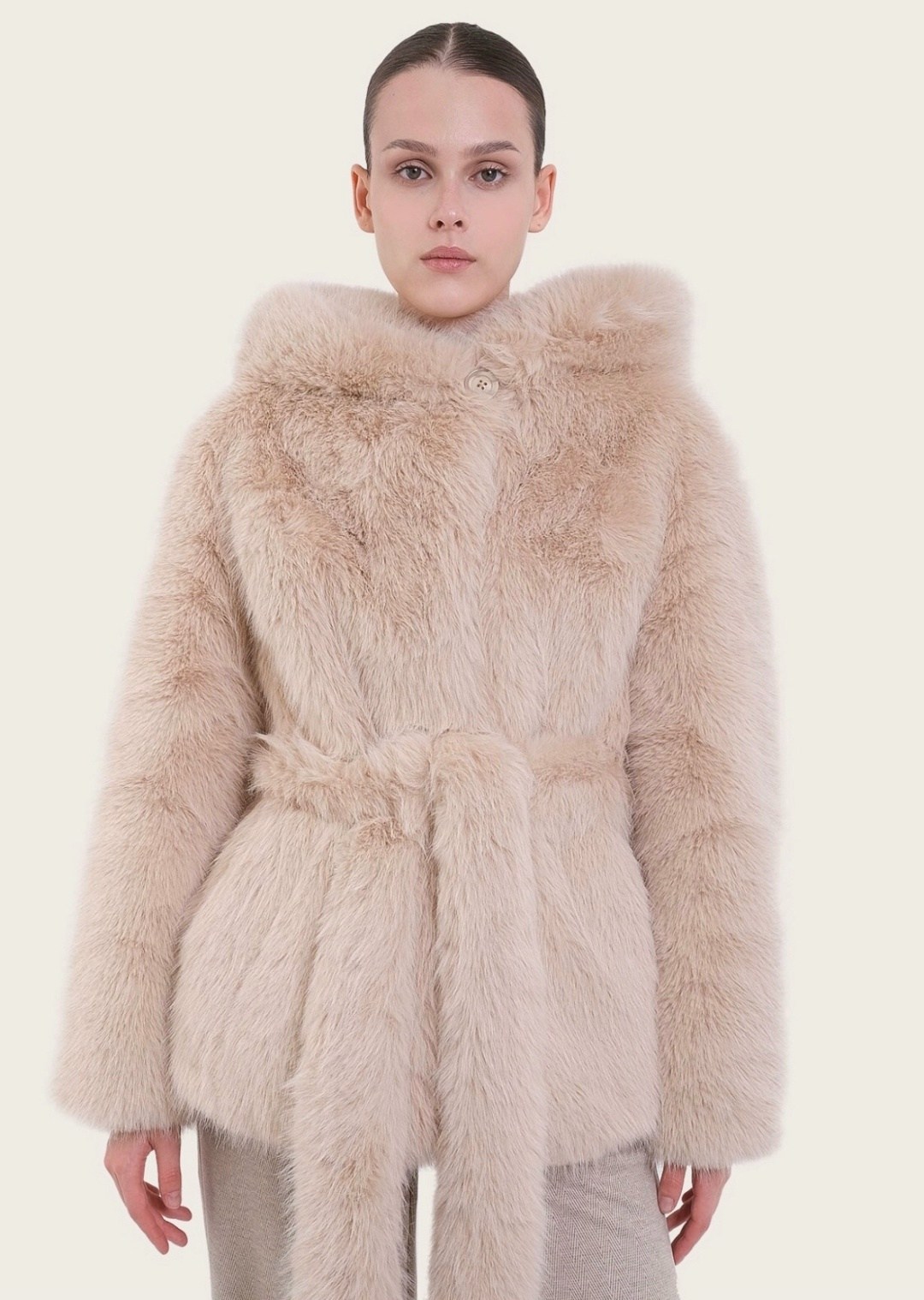 бежевая шуба,шуба искусственная женская,шубы женские,искусственная шуба,шуба из экомеха