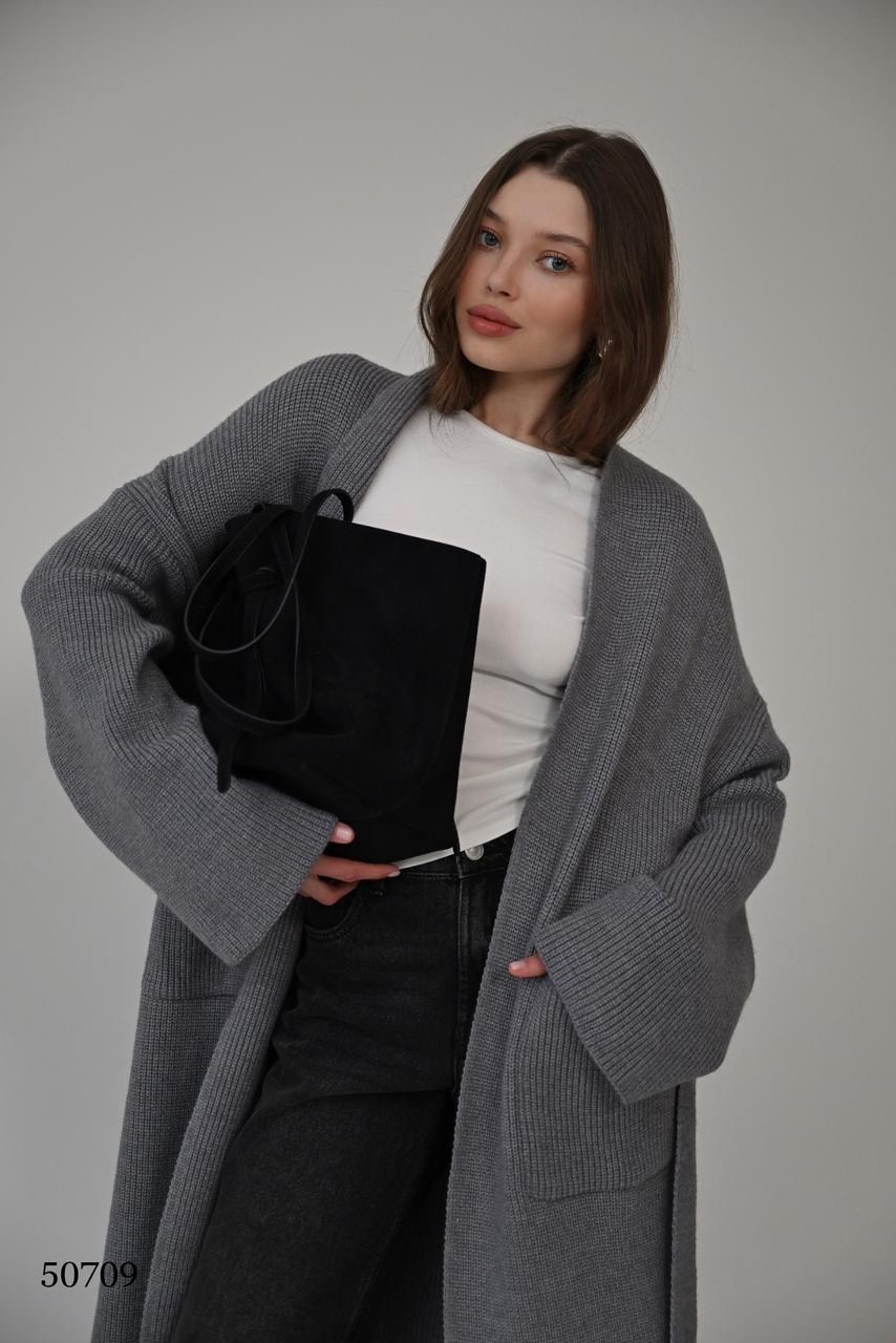 кардиган женский,длинный кардиган,кардиган оверсайз,удлиненный кардиган,кардиган серый