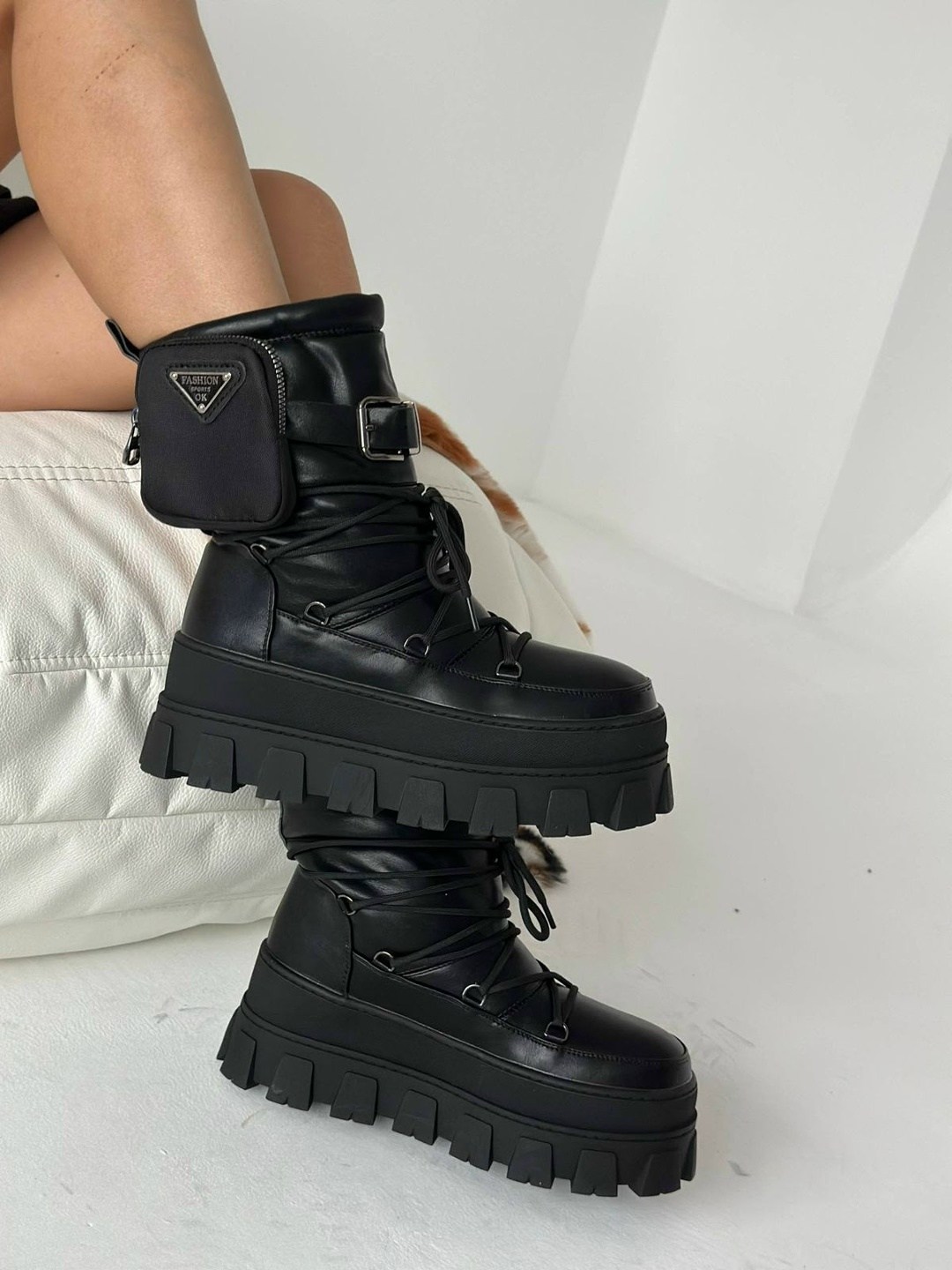 дутики prada,дутики прада женские,,луноходы женские,дутики женские