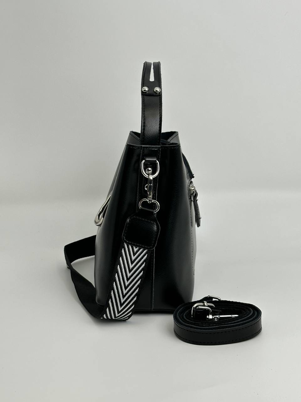 сумка,женская кожаная сумка,женская кожаная сумка 77-220 блек,женская сумка,сумка женская черная