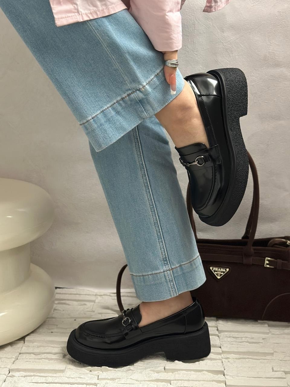 ,женские лоферы,женские лоферы на платформе,лоферы на платформе,лоферы женские черные