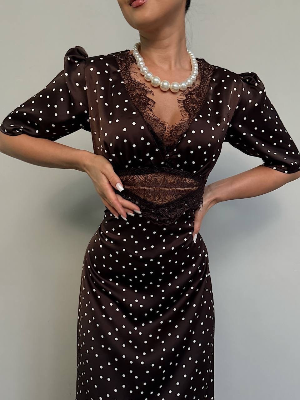 платье,шелковое платье,платье в горошек,вечернее платье,платье женская