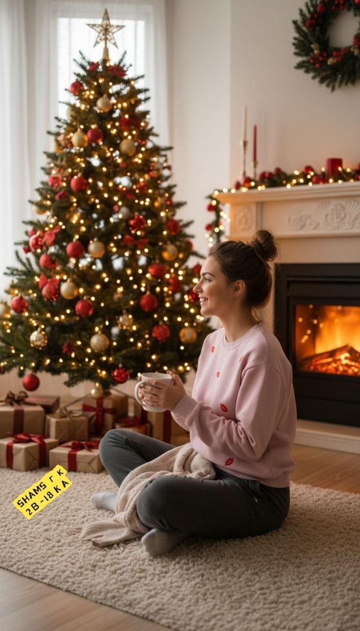 девушка,рождественская ёлка,юлия савина брянск,с нового года,новогодней елки