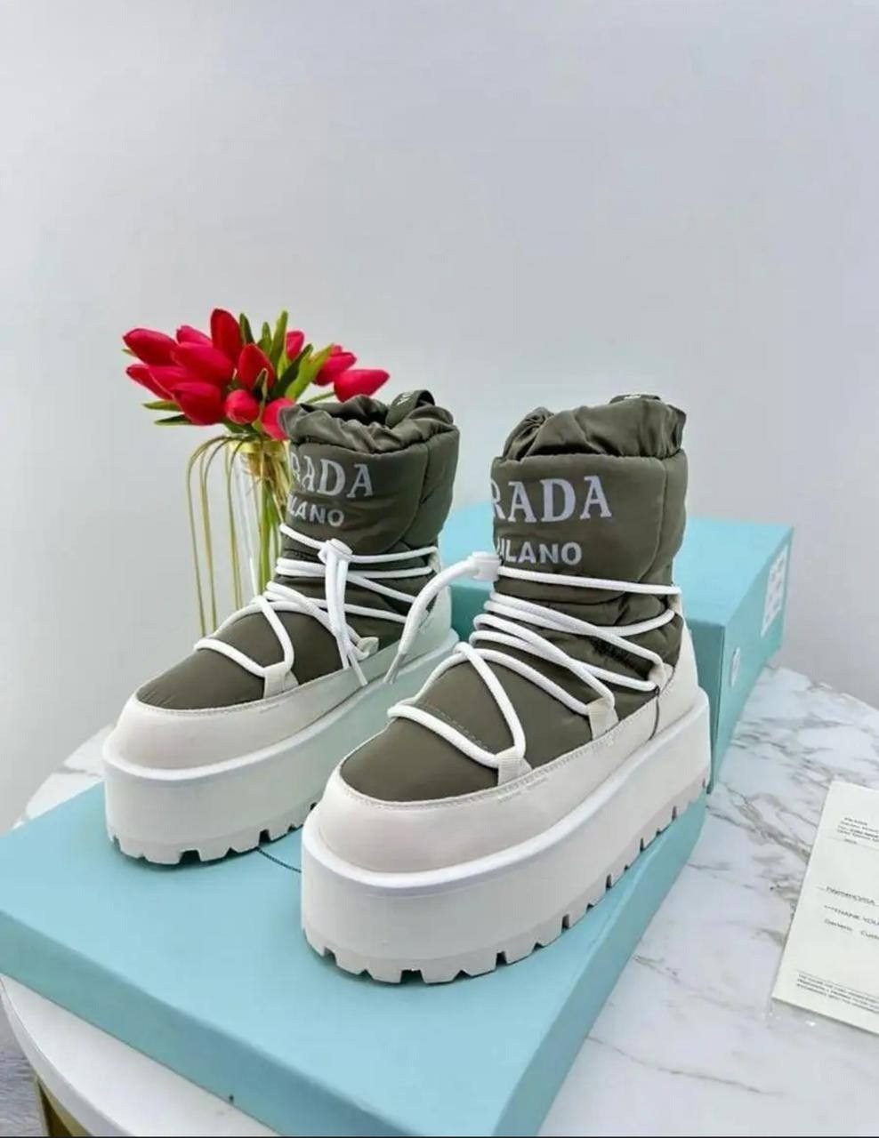 дутики прада,,дутики prada,женские дутики, женская