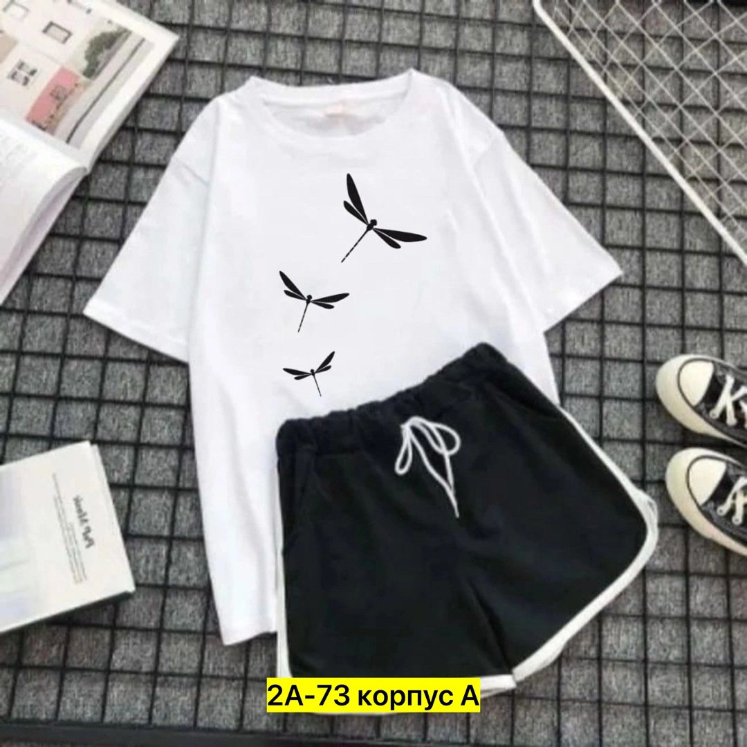 женский костюм с шортами,костюм с шортам,костюм женский ,летние костюмы,женский костюм шорты футболка