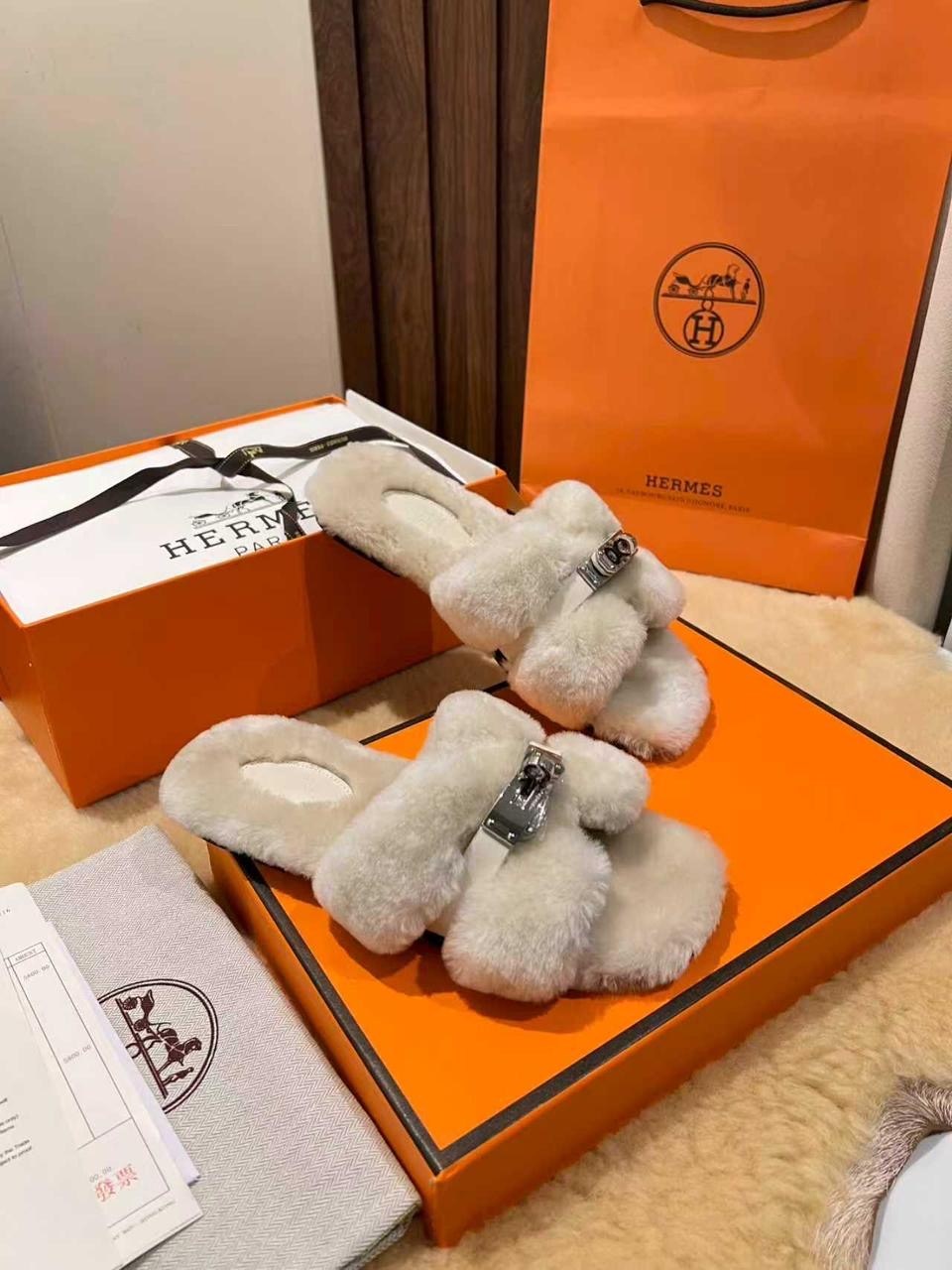 тапочки hermes,тапочки hermes женские,тапки hermes,hermes меховые тапки,меховые тапочки