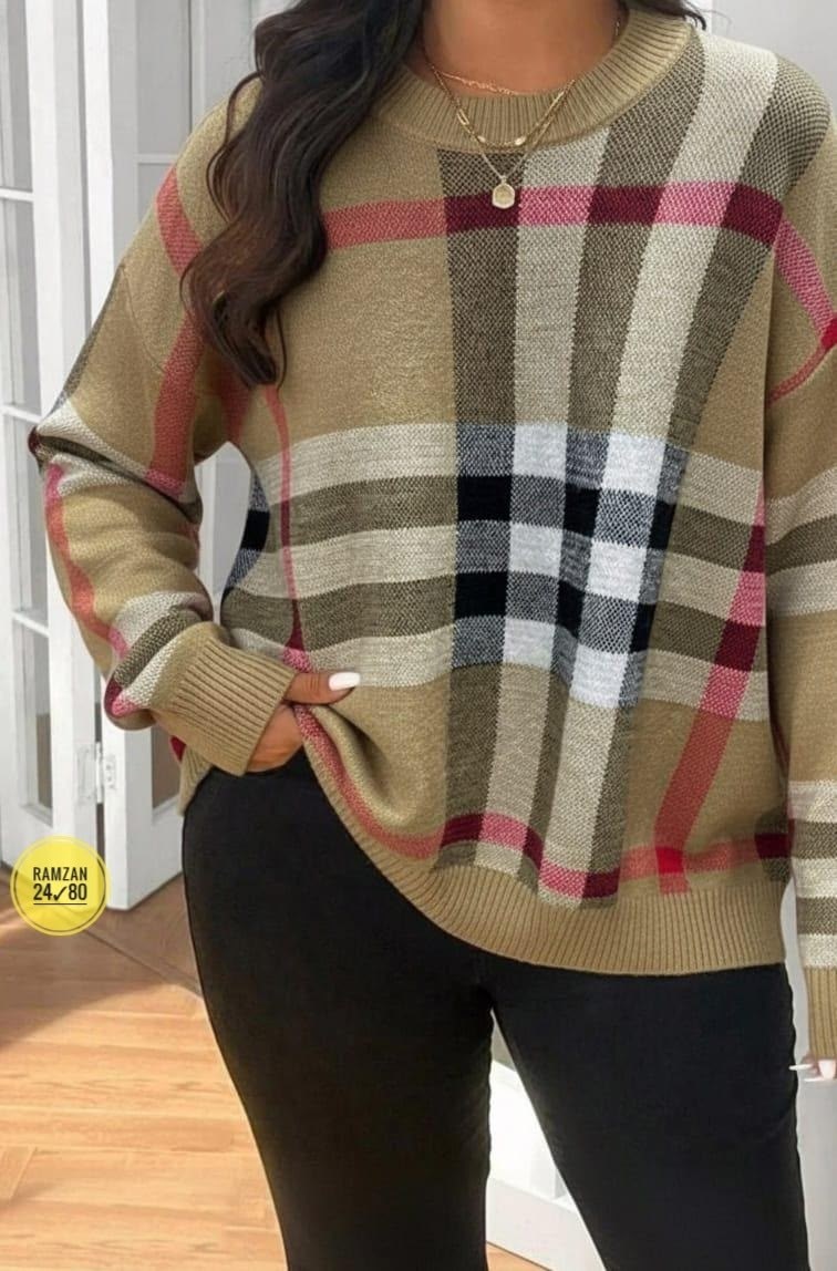 свитер burberry,свитер в клетку,свитеры модные,джемпер в клетку,burberry sweater