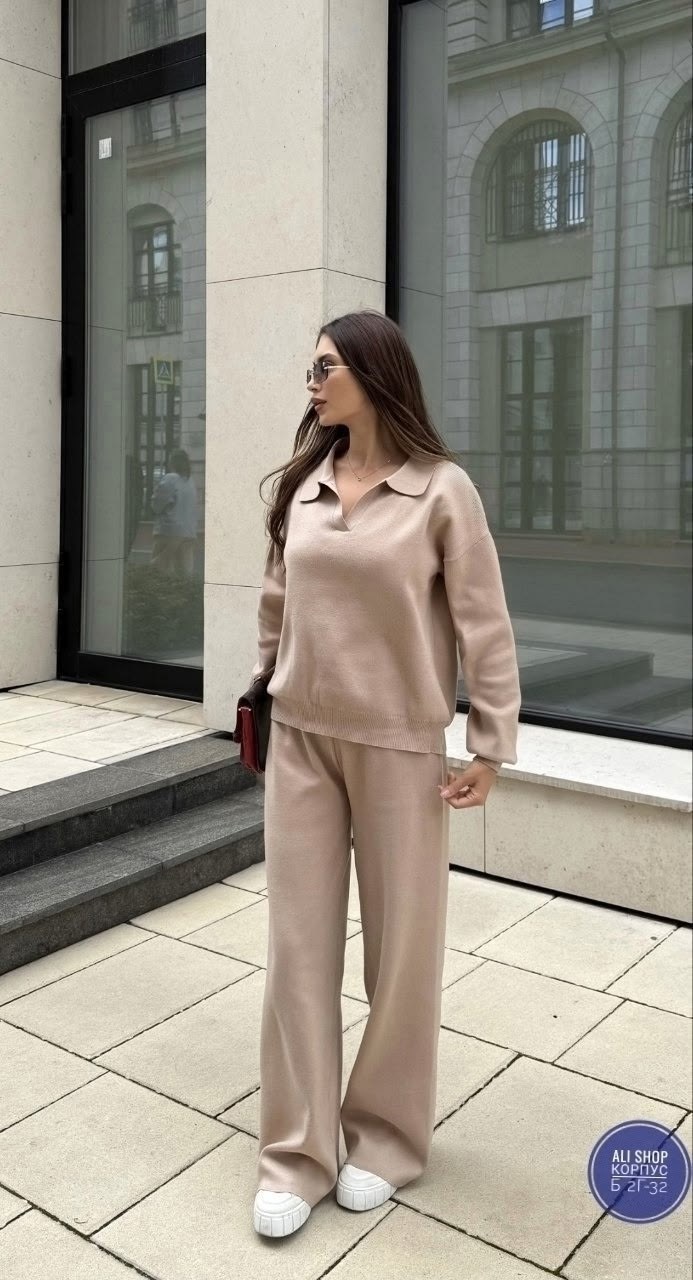 костюм трикотажный,вязаные костюмы,костюм с брюками палаццо,спортивные костюмы