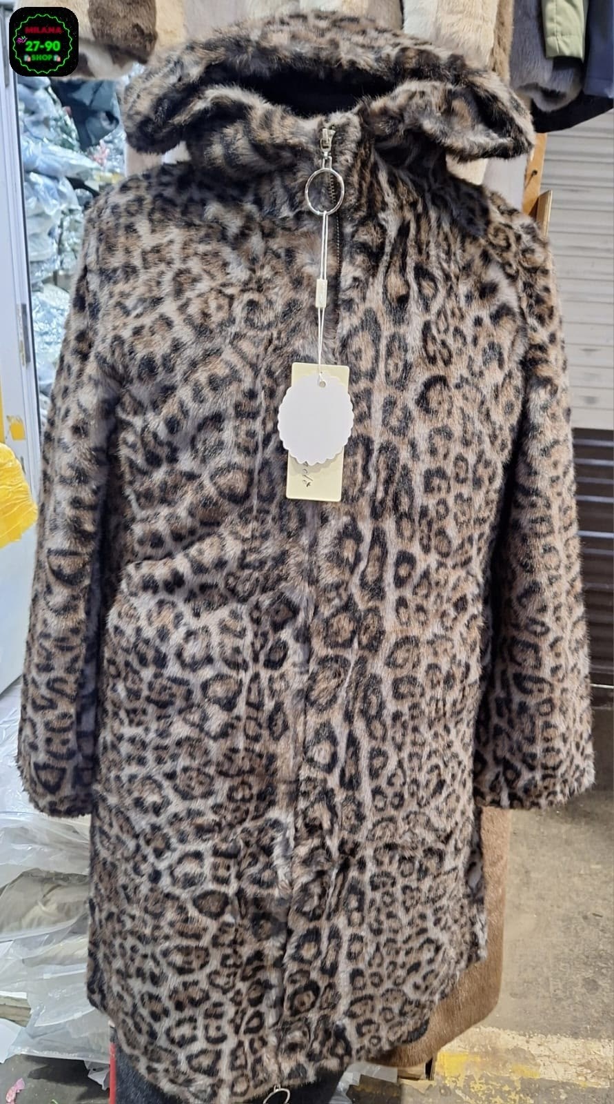 пальто из искусственного меха с леопардовым,женское леопардовое пальто из искусственного меха,шуба леопардовая,леопардовое пальто,леопардовая шуба искусственная