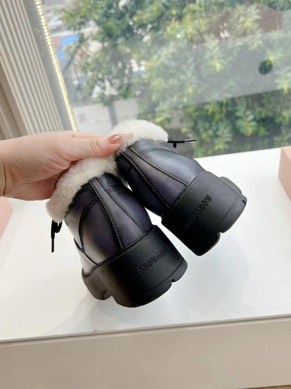 ,ботинки miu miu,ботинки miu,ботинки женские с мехом,ботинки миу миу женские