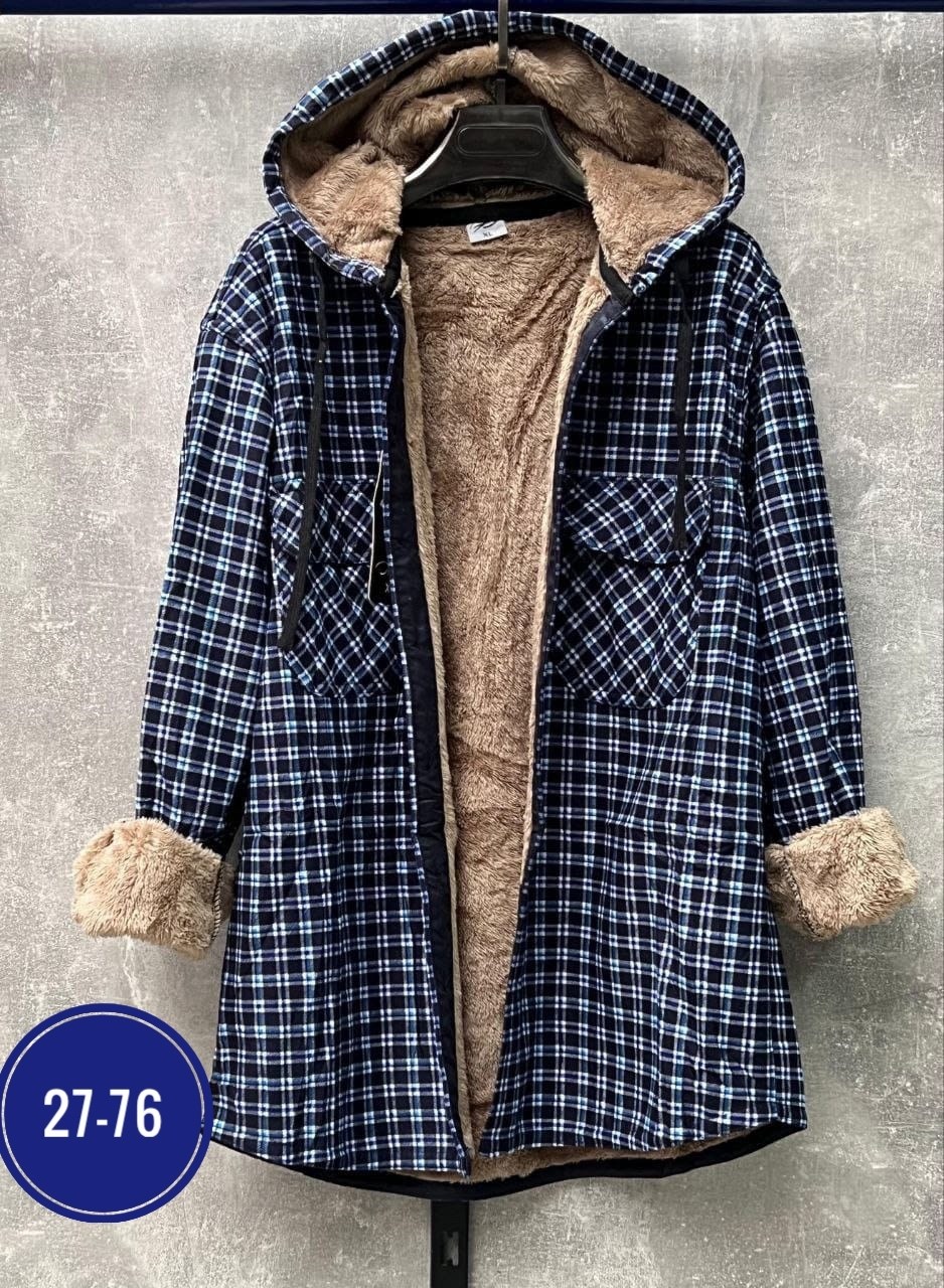 куртка в клетку,рубашка с капюшоном,рубашки на меху,повседневная куртка,рубашка с капюшоном женская