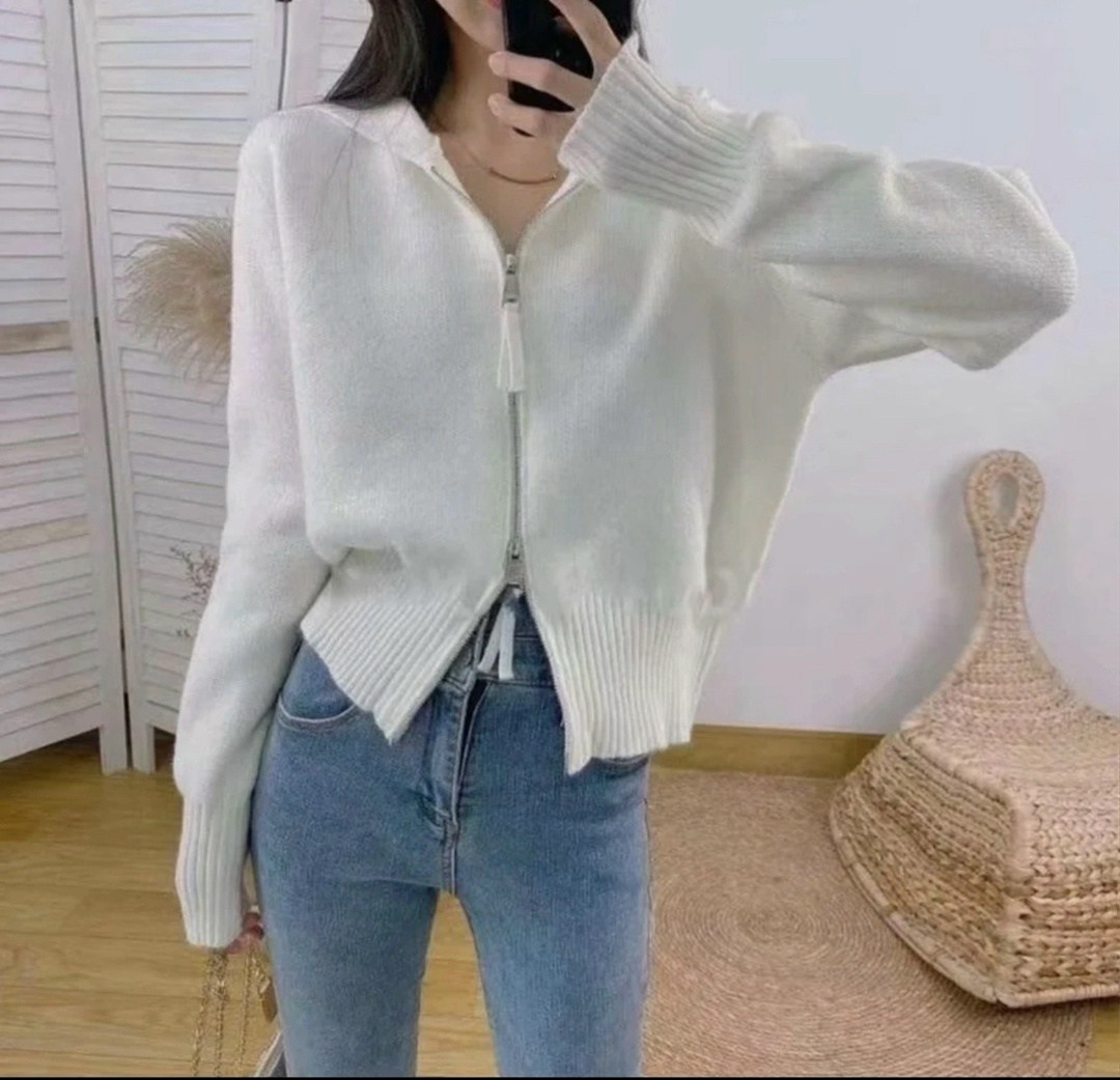 женский вязаный кардиган,вязаный кардиган на молнии,кардиган на молнии,кардиган на молнии трикотажный,кардиган с круглым вырезом