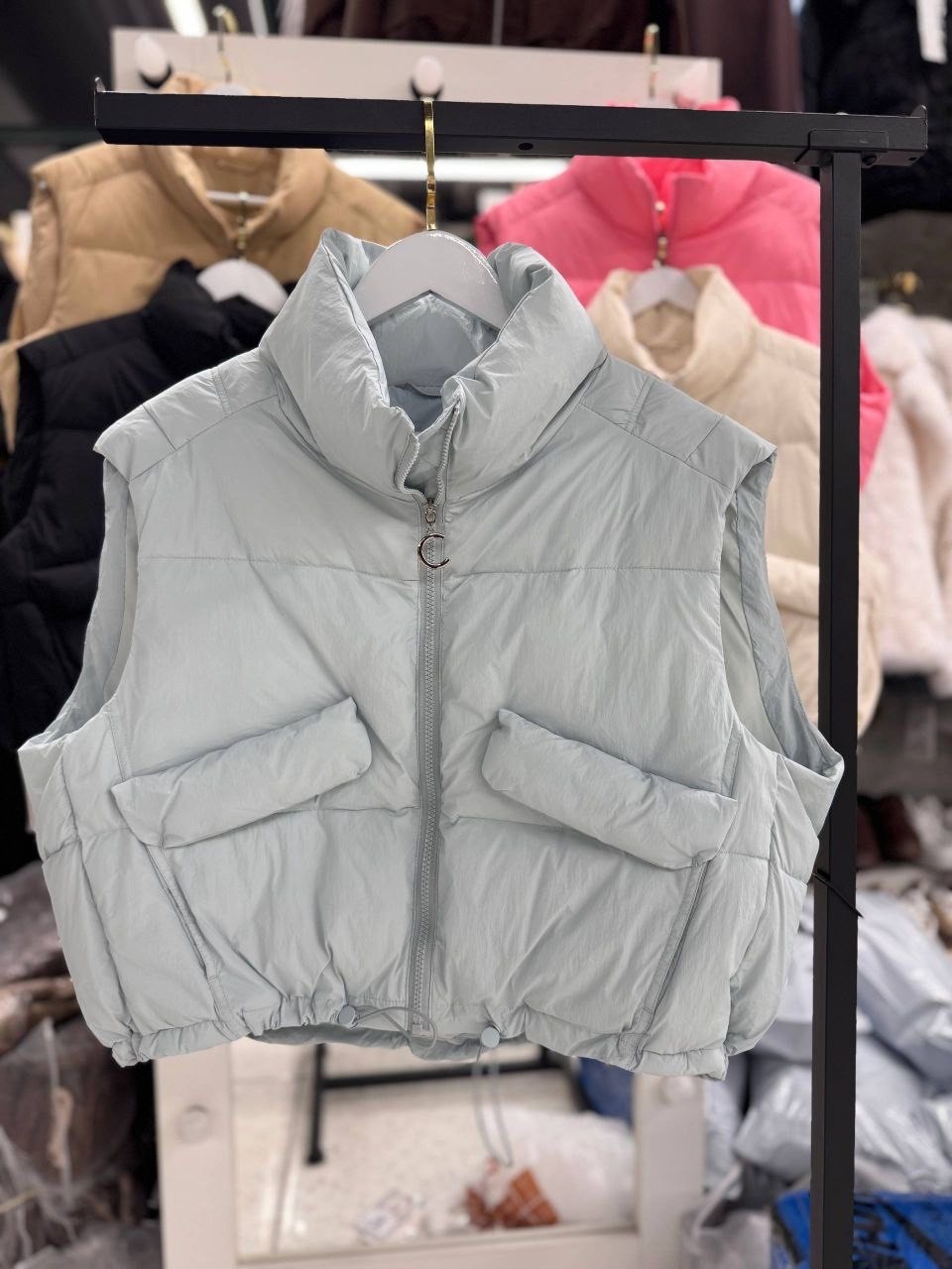 теплый жилет,жилетка женская,жилет женский,пуховой жилет,жилет