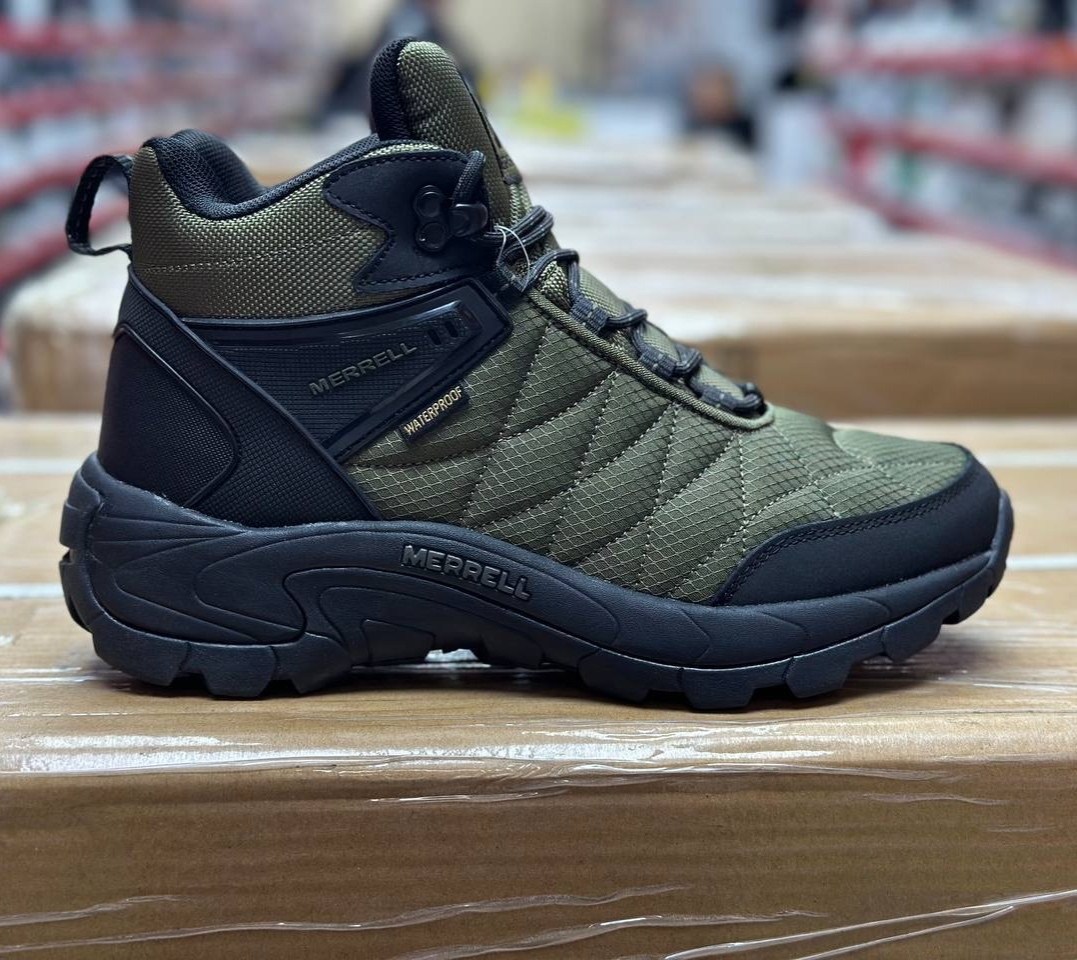 зимние кроссовки merrell,мужские кроссовки merrell,зимние ботинки merrell,кроссовки мужские на зиму мерелл,кроссовки зимние merrell gore-tex -32 с натуральным мехом