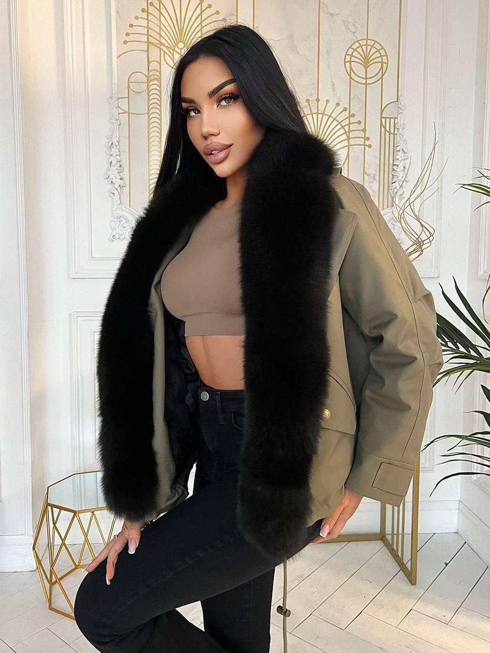 парка с лисьим мехом,парка с мехом,парка куртка натуральный мех,женская зимняя куртка,женская парка из натурального лисьего меха