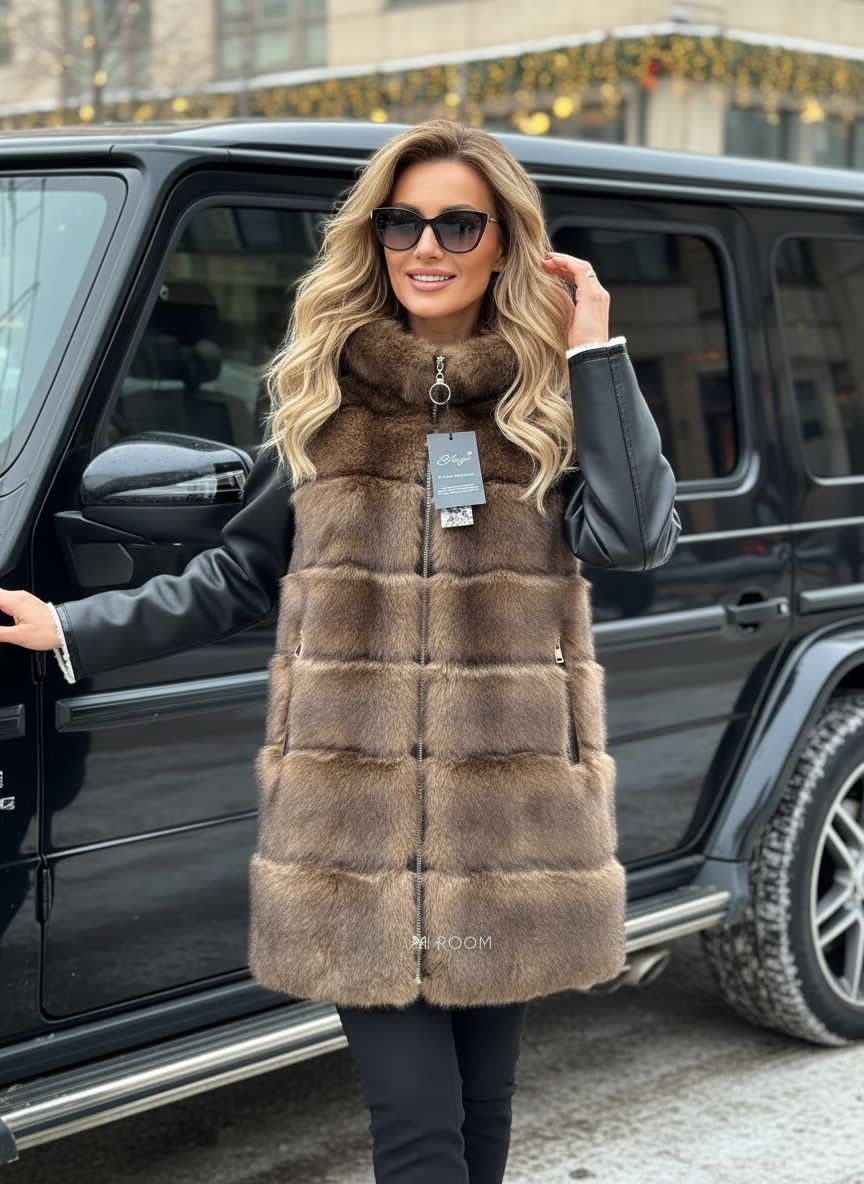меховая жилет,меховая жилетка,жилет норковый,жилет из норки,женский меховой жилет