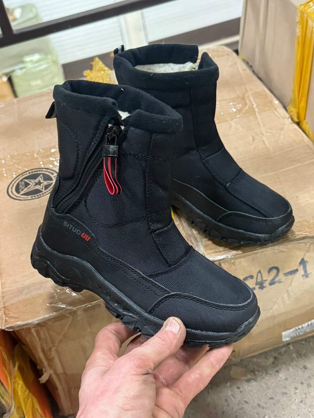 ,мужские дутики,зимние мужские дутики,дутики,женские дутики 2215-3 темно-синие