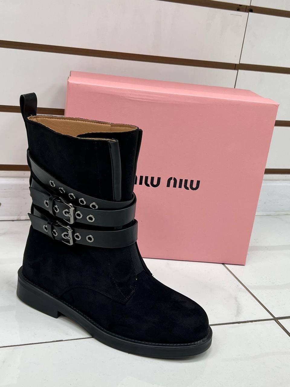 ,женские ботинки,ботинки miu miu, женская,полусапоги